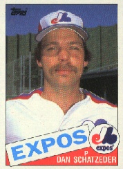 1985 Topps Baseball Cards      501     Dan Schatzeder